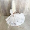 Μπομπονιέρα με χαλαρό δέσιμο και bunny tail