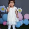 Χειροποίητο crochet πλεκτό βαπτιστικό φόρεμα για κορίτσι, σε boho στυλ!