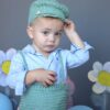 Χειροποίητη crochet πλεκτή βαπτιστική σαλοπέτα για αγόρι