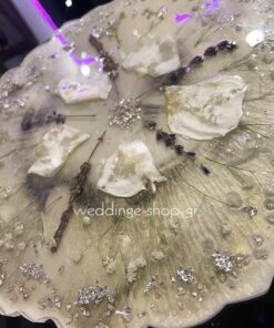 Δίσκος από υγρό γυαλί, αναμνηστικό νυγικής ανθοδέσμης