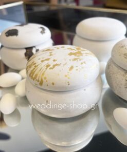 Μπομπονιέρα μπιζουτιέρα μάκαρον απο πορσελάνη