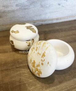 Μπομπονιέρα μπιζουτιέρα μάκαρον απο πορσελάνη