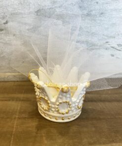 Μπομπονιέρα κορώνα απο πορσελάνη