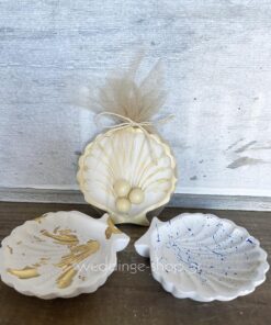 Μπομπονιέρα κοχύλι αχοιβάδα από πορσελάνη