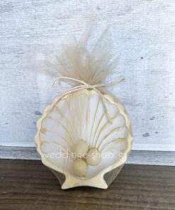 Μπομπονιέρα κοχύλι αχοιβάδα από πορσελάνη