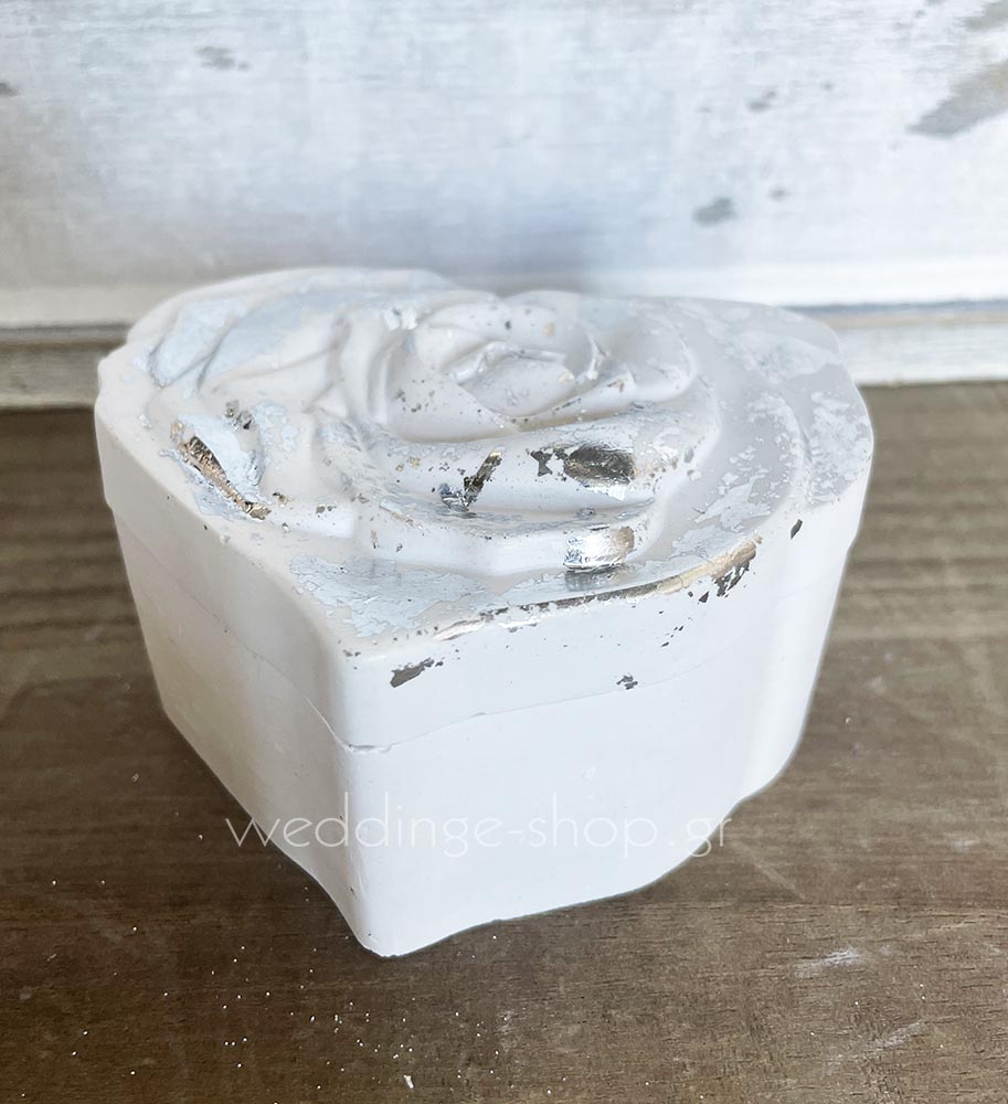 Μπομπονιέρα μπιζουτιέρα λουλούδι απο πορσελάνη