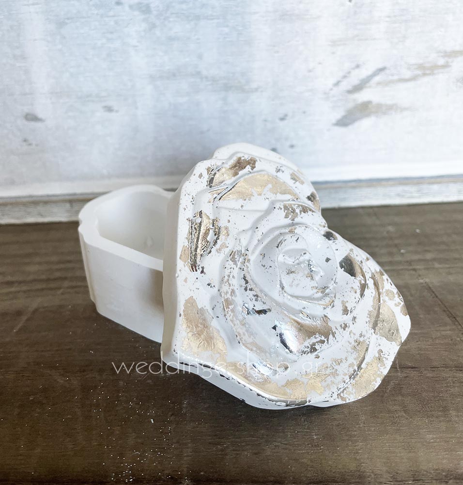 Μπομπονιέρα μπιζουτιέρα λουλούδι απο πορσελάνη