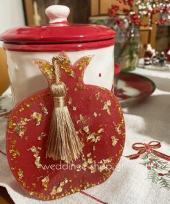 Χειροποίητο ρόδι από υγρό γυαλί