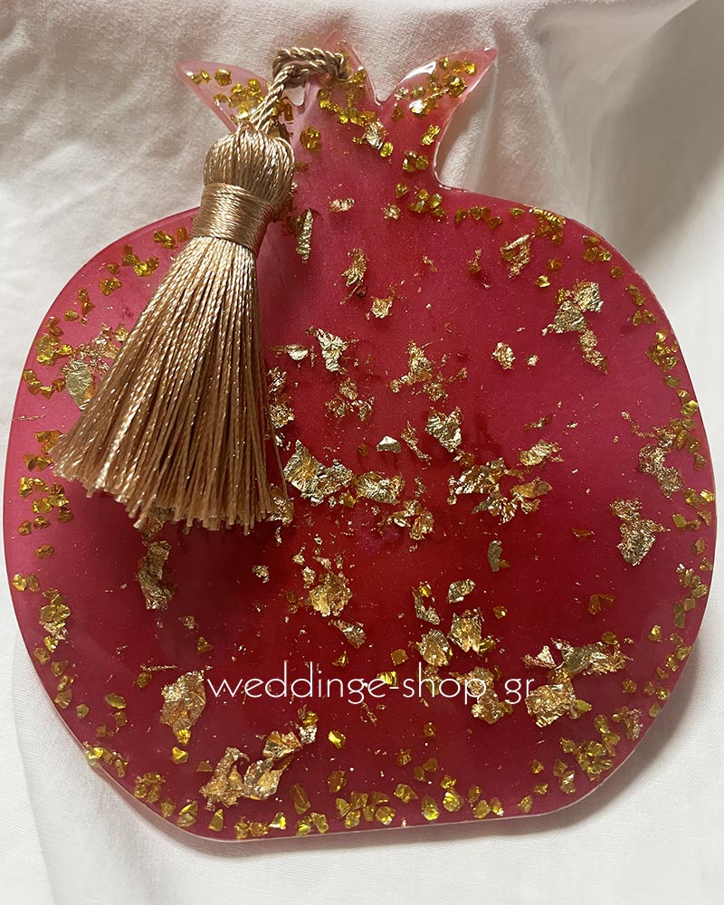 Χειροποίητο ρόδι από υγρό γυαλί