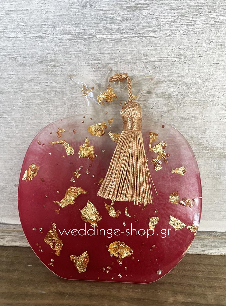 Χειροποίητο ρόδι από υγρό γυαλί