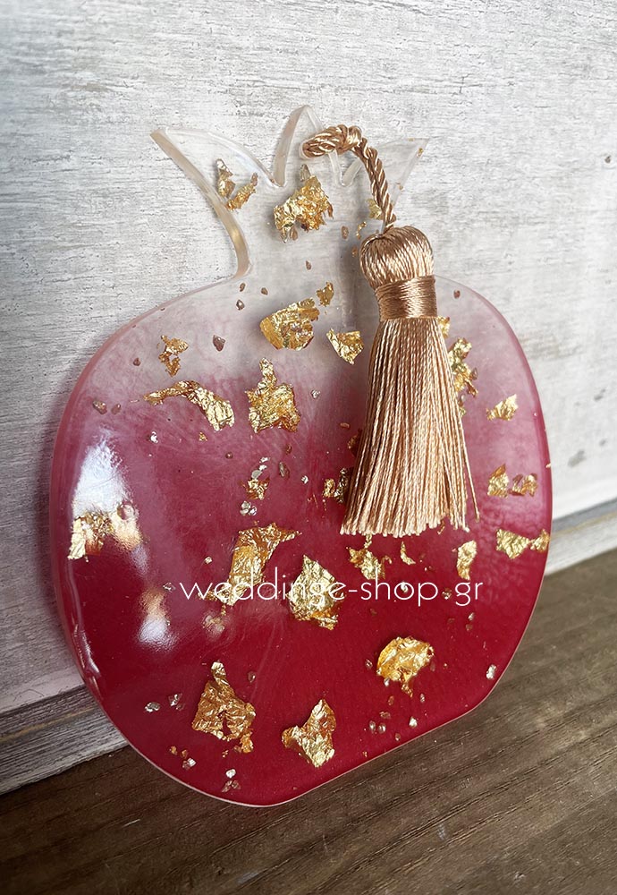 Χειροποίητο ρόδι από υγρό γυαλί