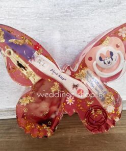 Πεταλούδα από υγρό γυαλί, αναμνηστικό γέννησης