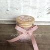 Μπομπονιέρα γυάλινο στρογγυλό κουτί