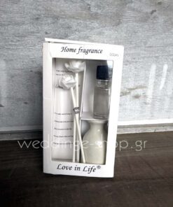 Μπομπονιέρα αρωματικό χώρου με στικς λουλούδια